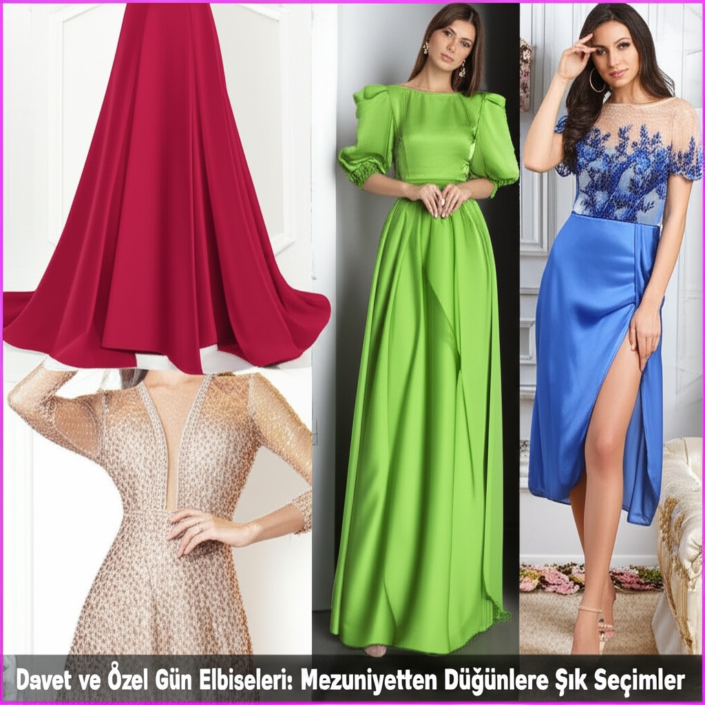 Davet ve Özel Gün Elbiseleri: Mezuniyetten Düğünlere Şık Seçimler