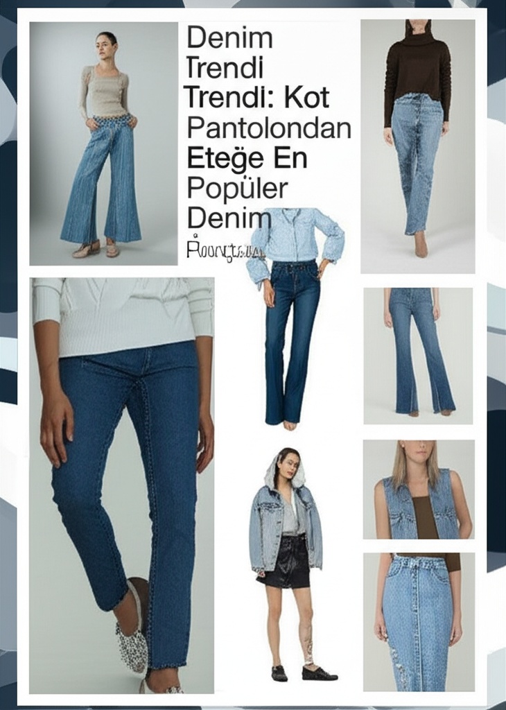 Denim Trendleri: Kot Pantolondan Eteğe En Popüler Denim Parçalar