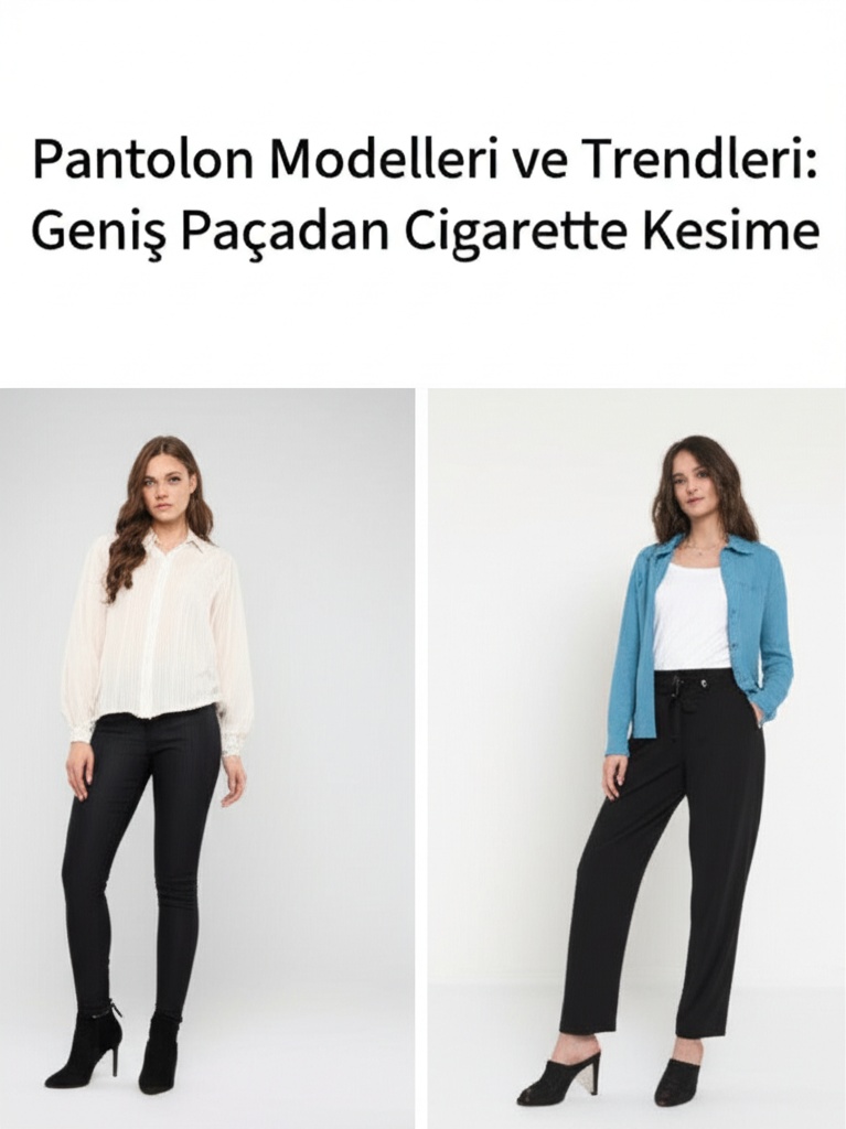 Pantolon Modelleri ve Trendleri: Geniş Paçadan Cigarette Kesime